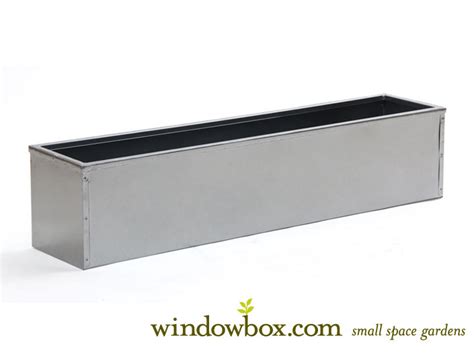 silver-tone metal window box liner custom|copper window liners.